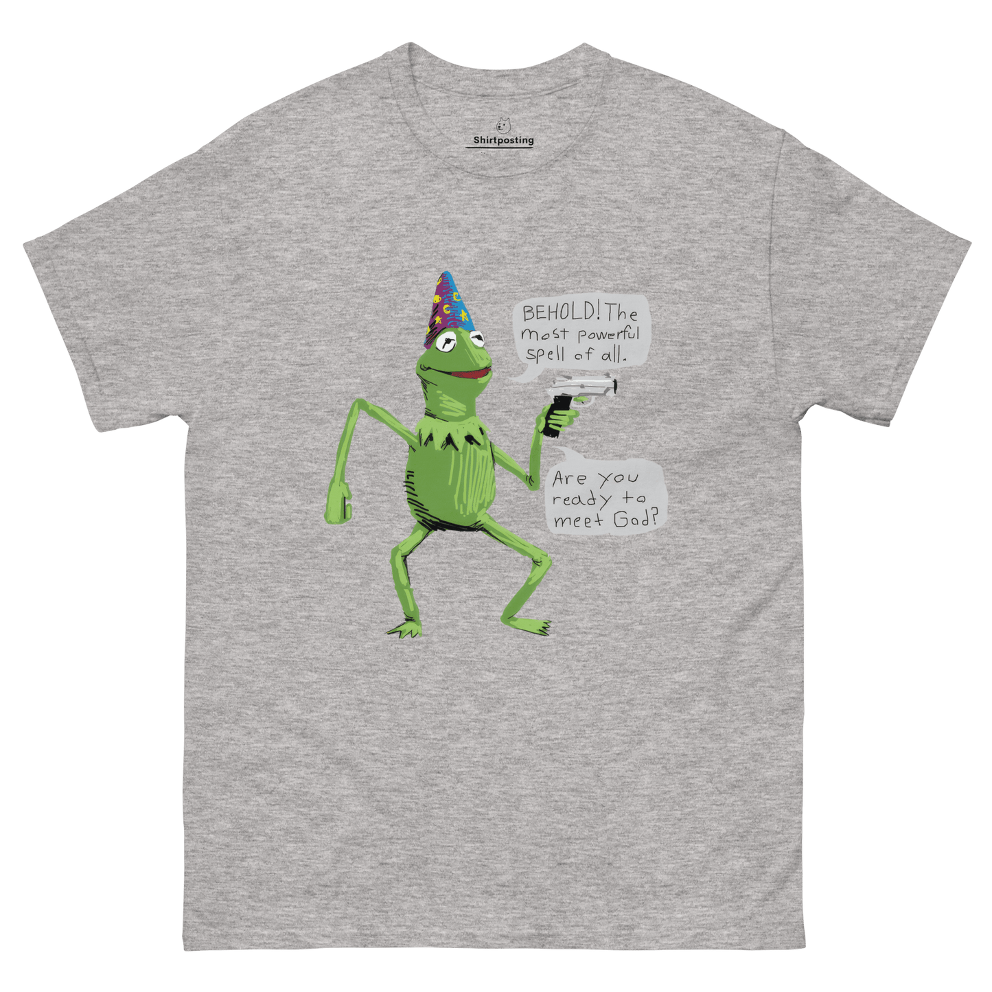 Frog Meme Classic T-Shirt Meme - Sport Grey | Shirtposting