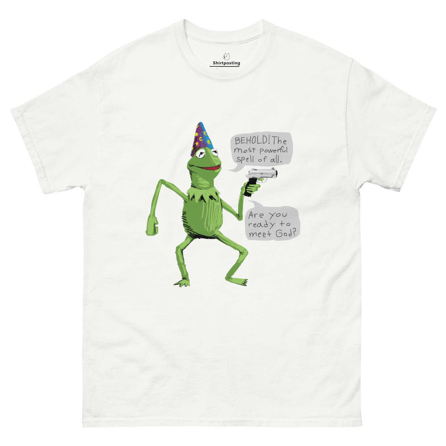 Frog Meme Classic T-Shirt Meme - White | Shirtposting