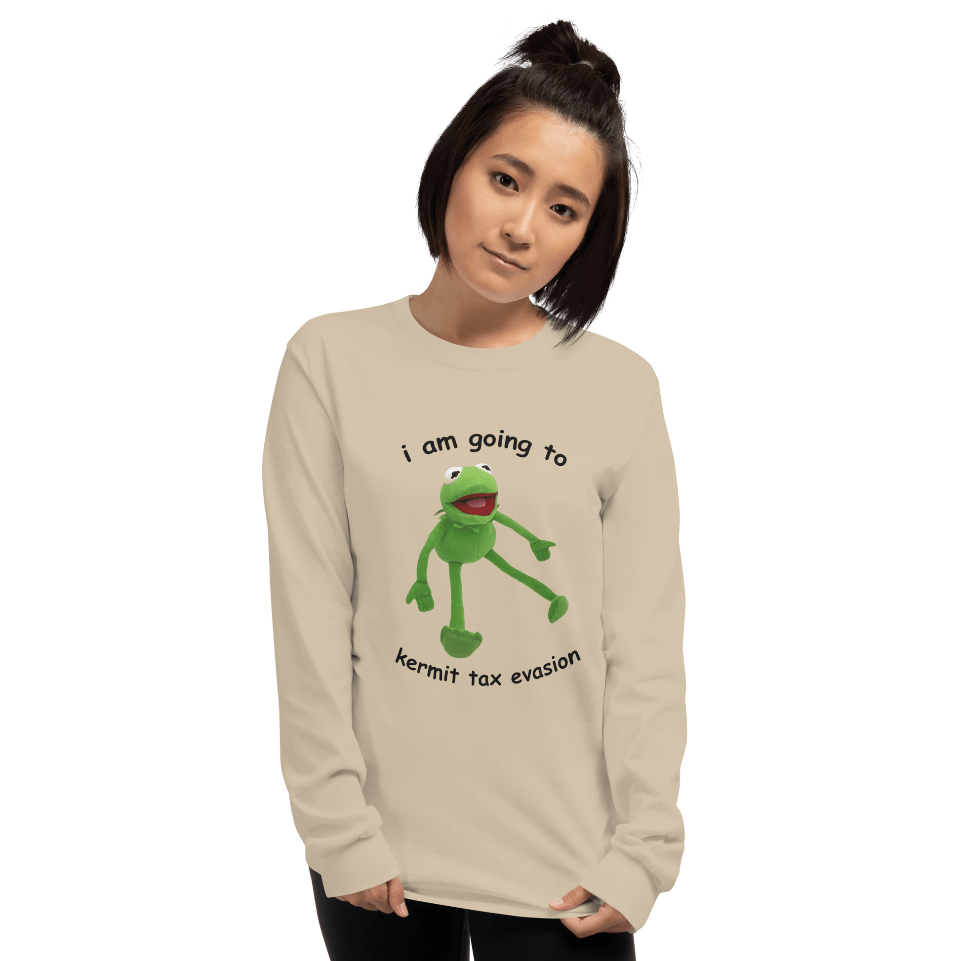 Frog Meme Long Sleeve T-Shirt Meme - Sport Grey | Shirtposting