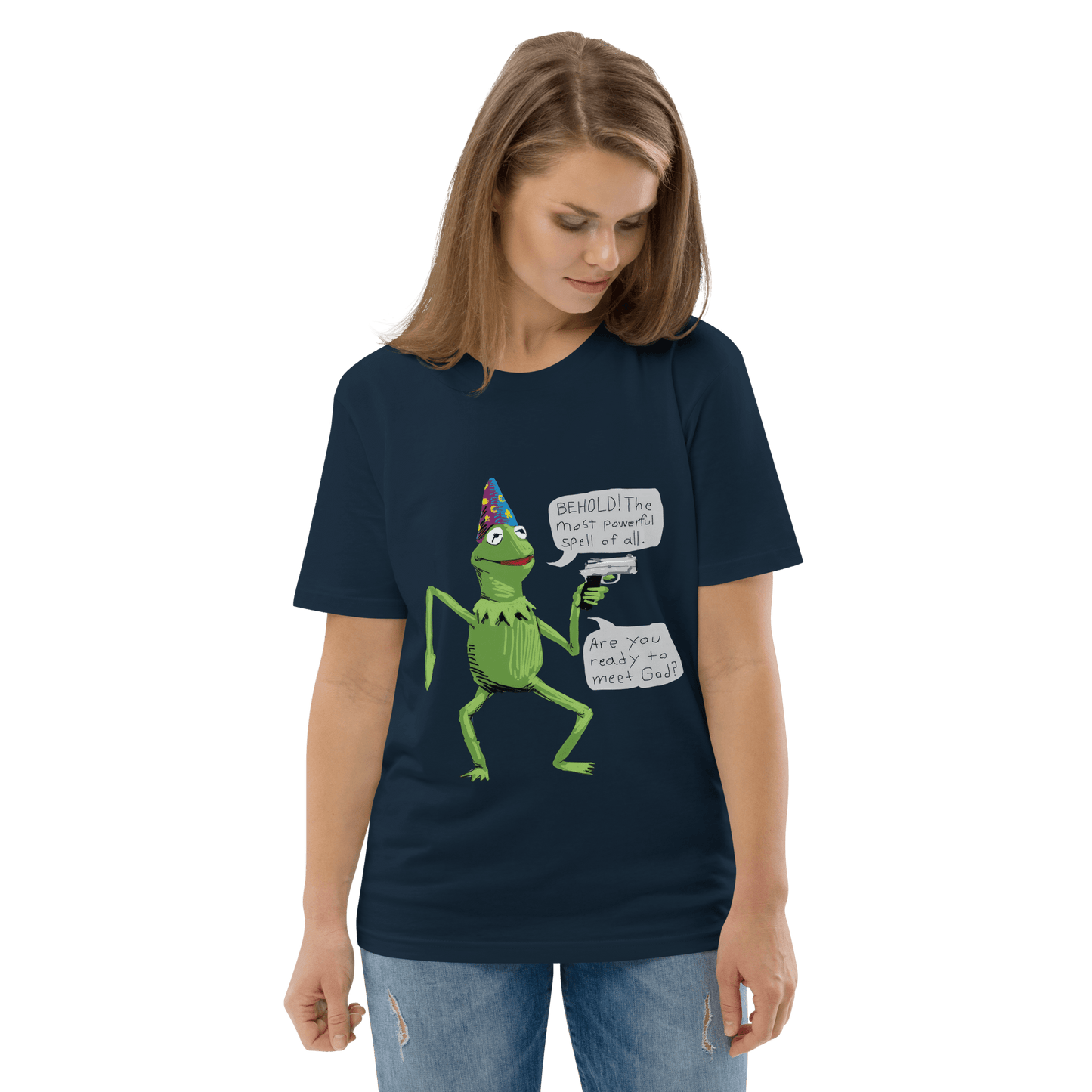 Frog Meme Premium Organic T-Shirt Meme - Cotton Pink | Shirtposting