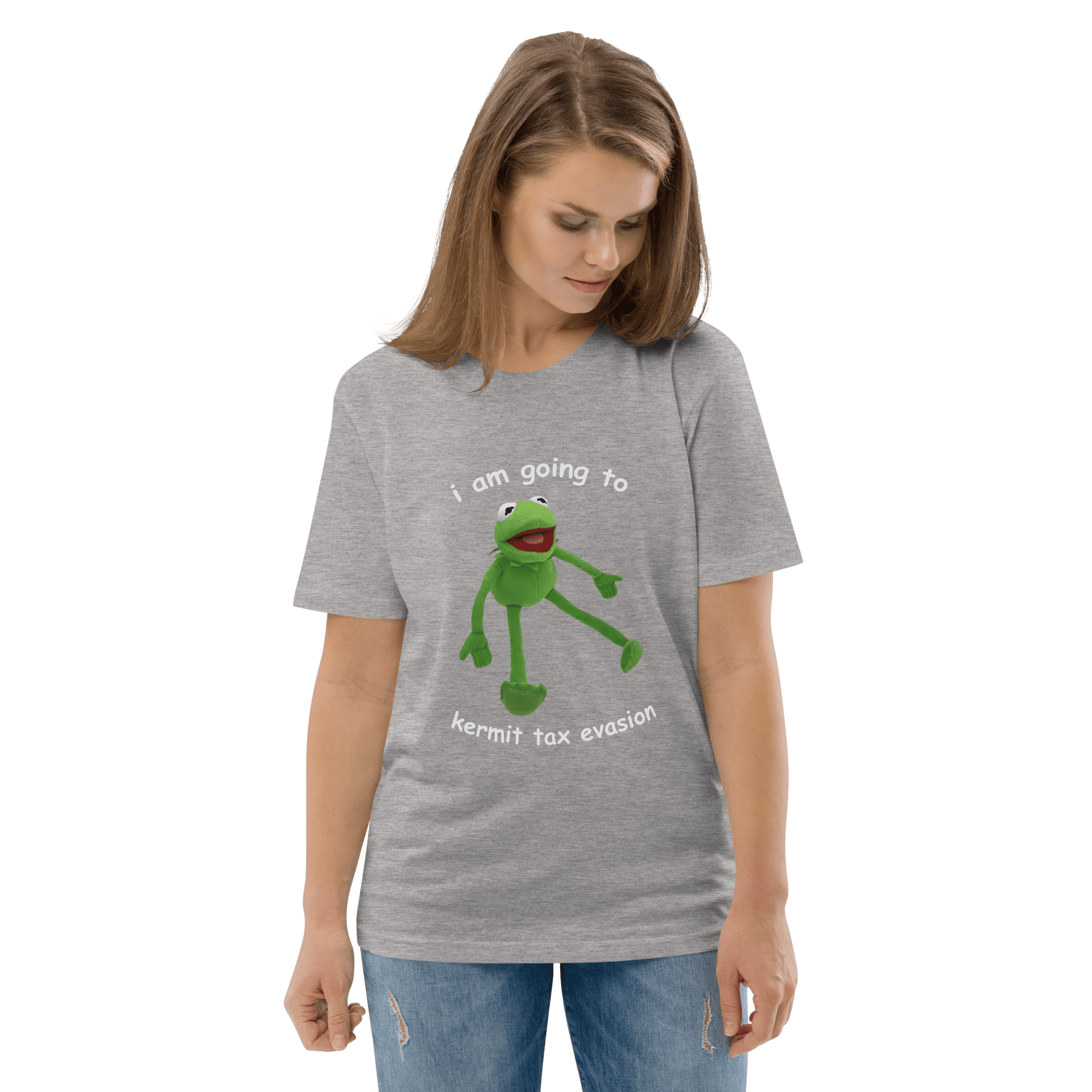Frog Meme Premium Organic T-Shirt Meme - Dark Heather Grey | Shirtposting