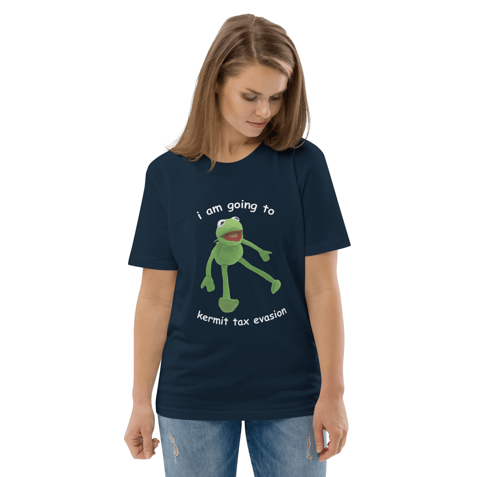 Frog Meme Premium Organic T-Shirt Meme - Dark Heather Grey | Shirtposting