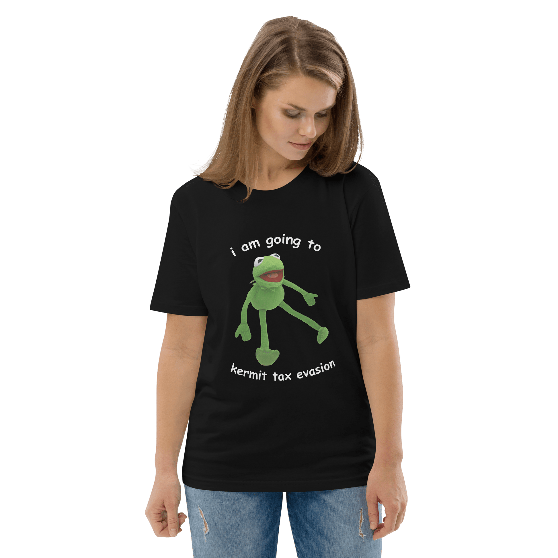 Frog Meme Premium Organic T-Shirt Meme - Dark Heather Grey | Shirtposting