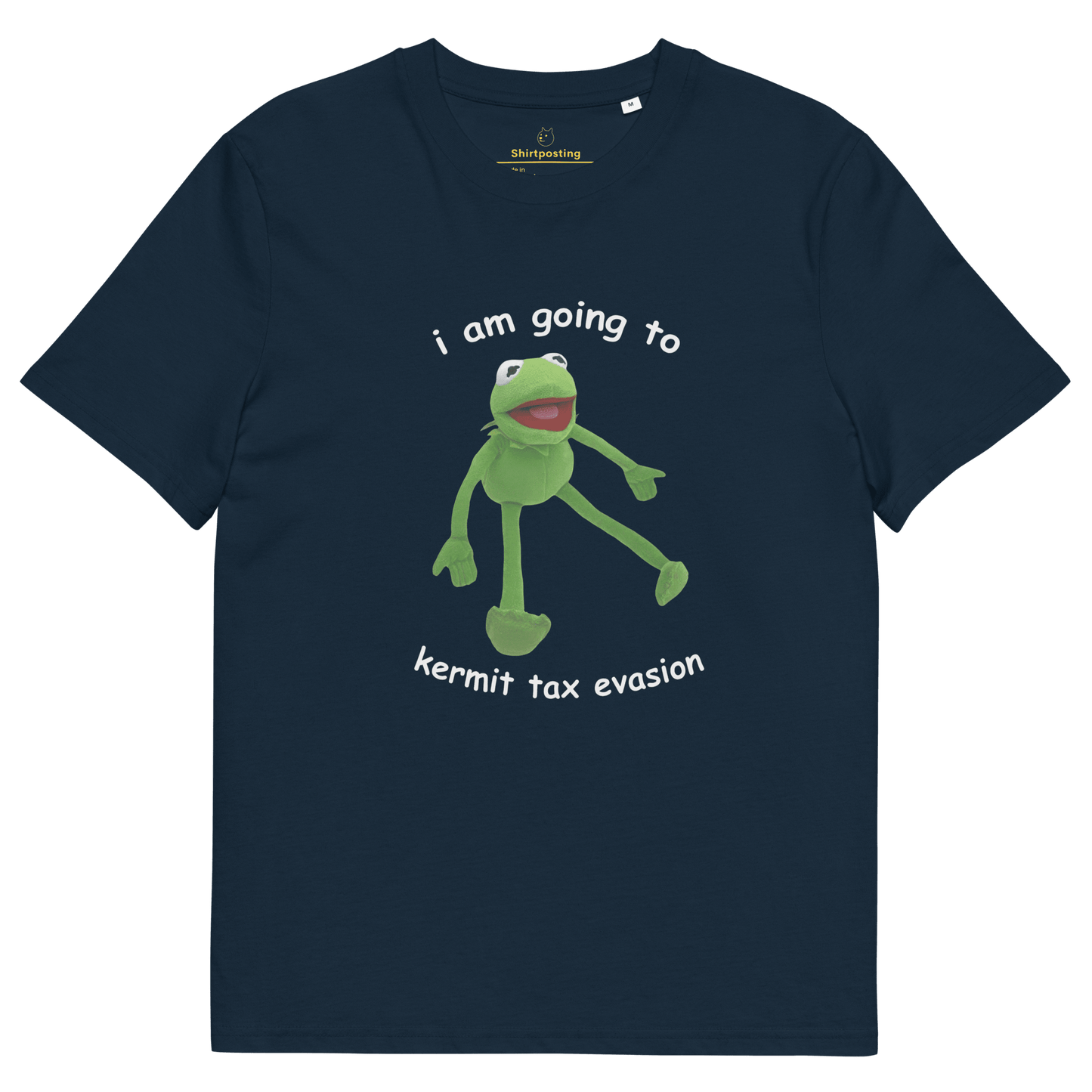 Frog Meme Premium Organic T-Shirt Meme - French Navy | Shirtposting