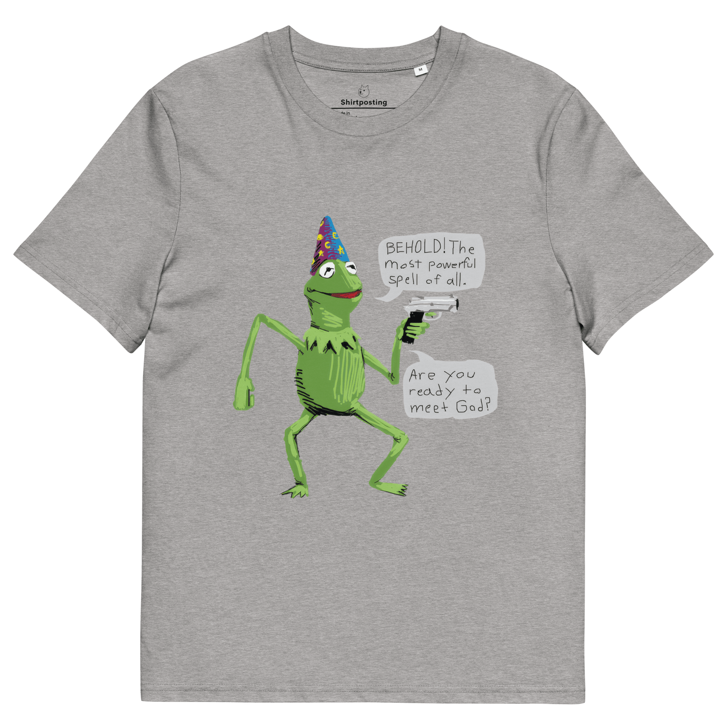 Frog Meme Premium Organic T-Shirt Meme - Heather Grey | Shirtposting
