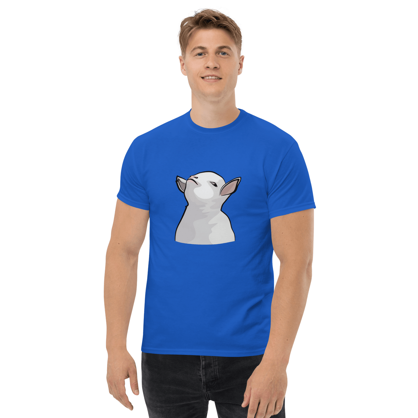 Goat Classic T-Shirt Meme - Royal | Shirtposting
