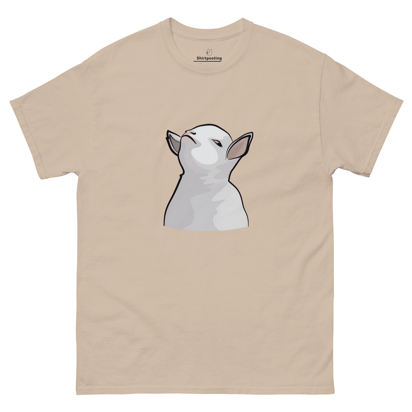 Goat Classic T-Shirt Meme - Sand | Shirtposting