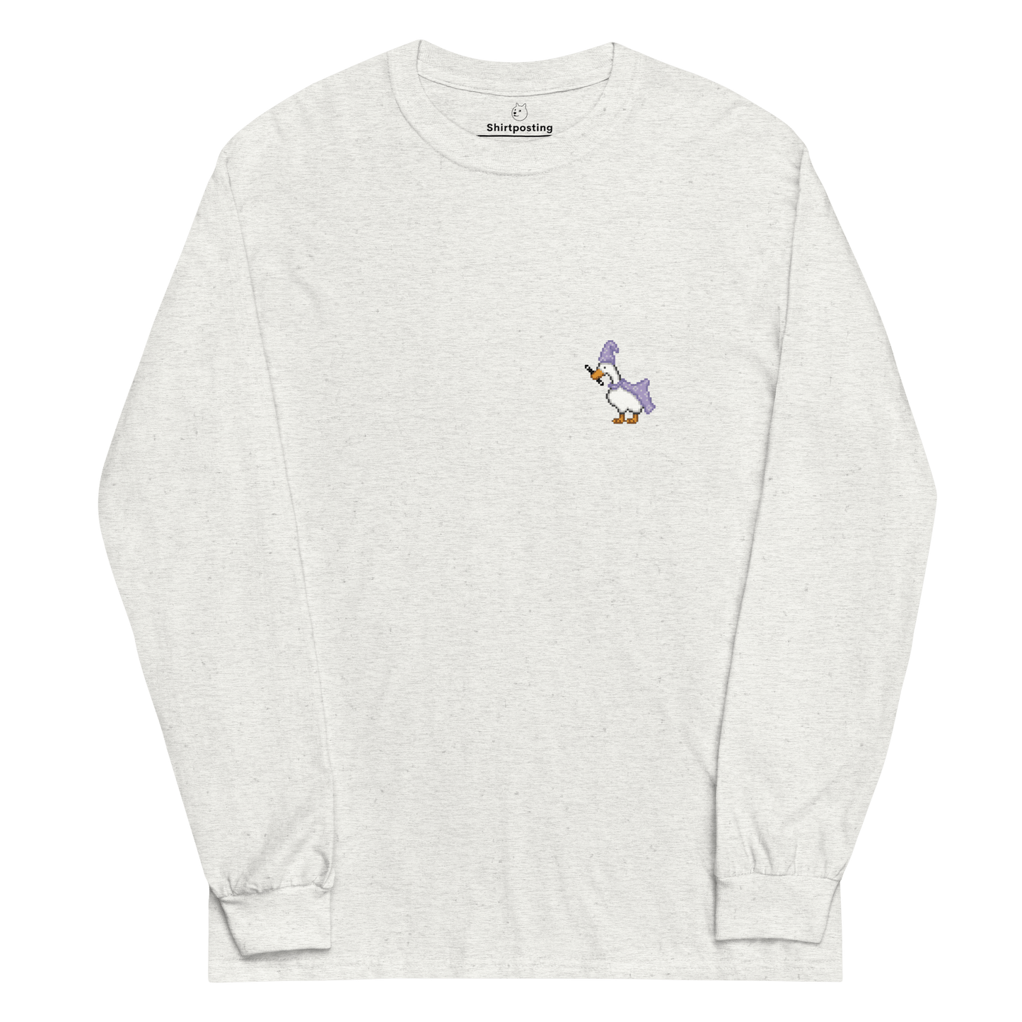 Goose Long Sleeve T-Shirt Meme - Ash | Shirtposting