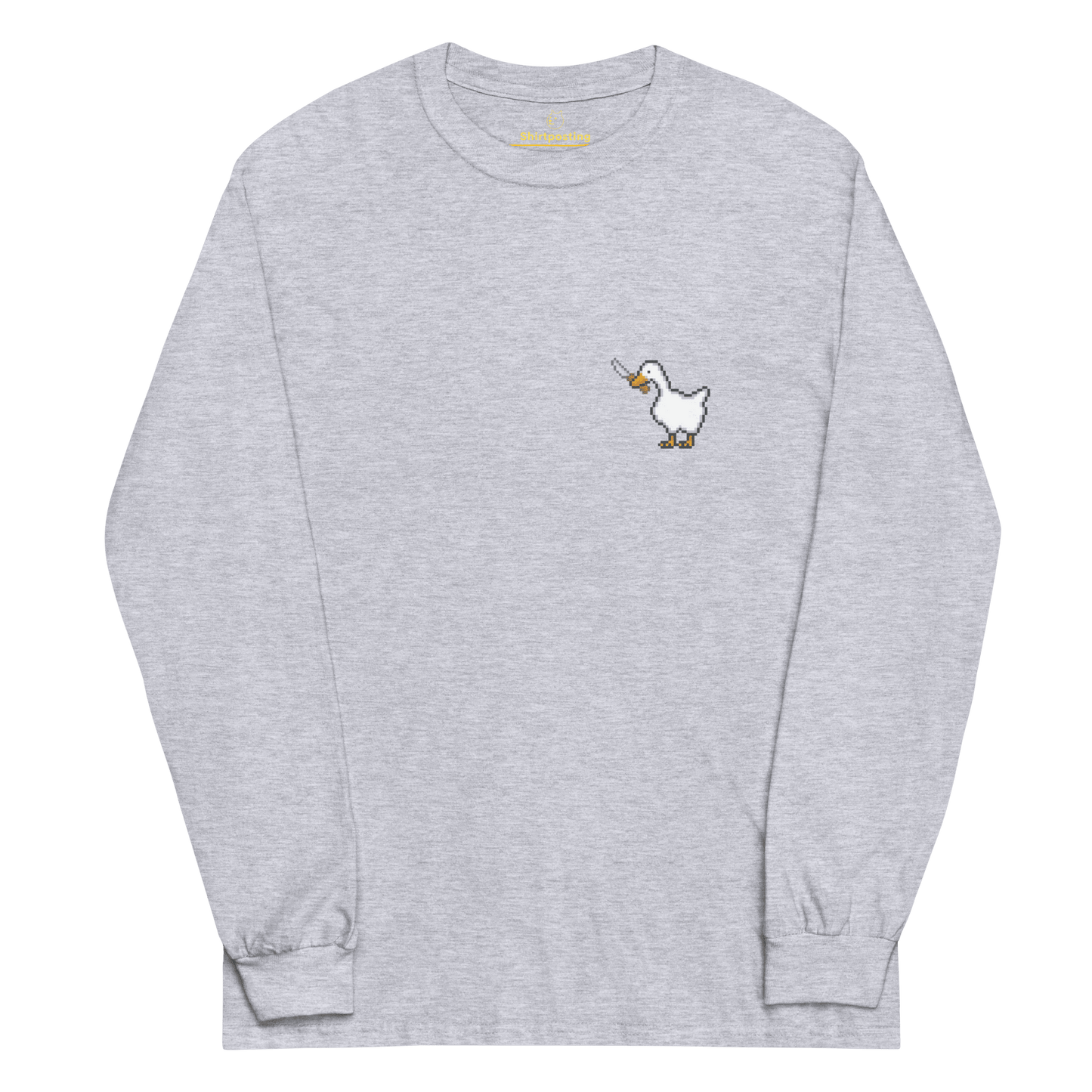 Goose Long Sleeve T-Shirt Meme - Sport Grey | Shirtposting