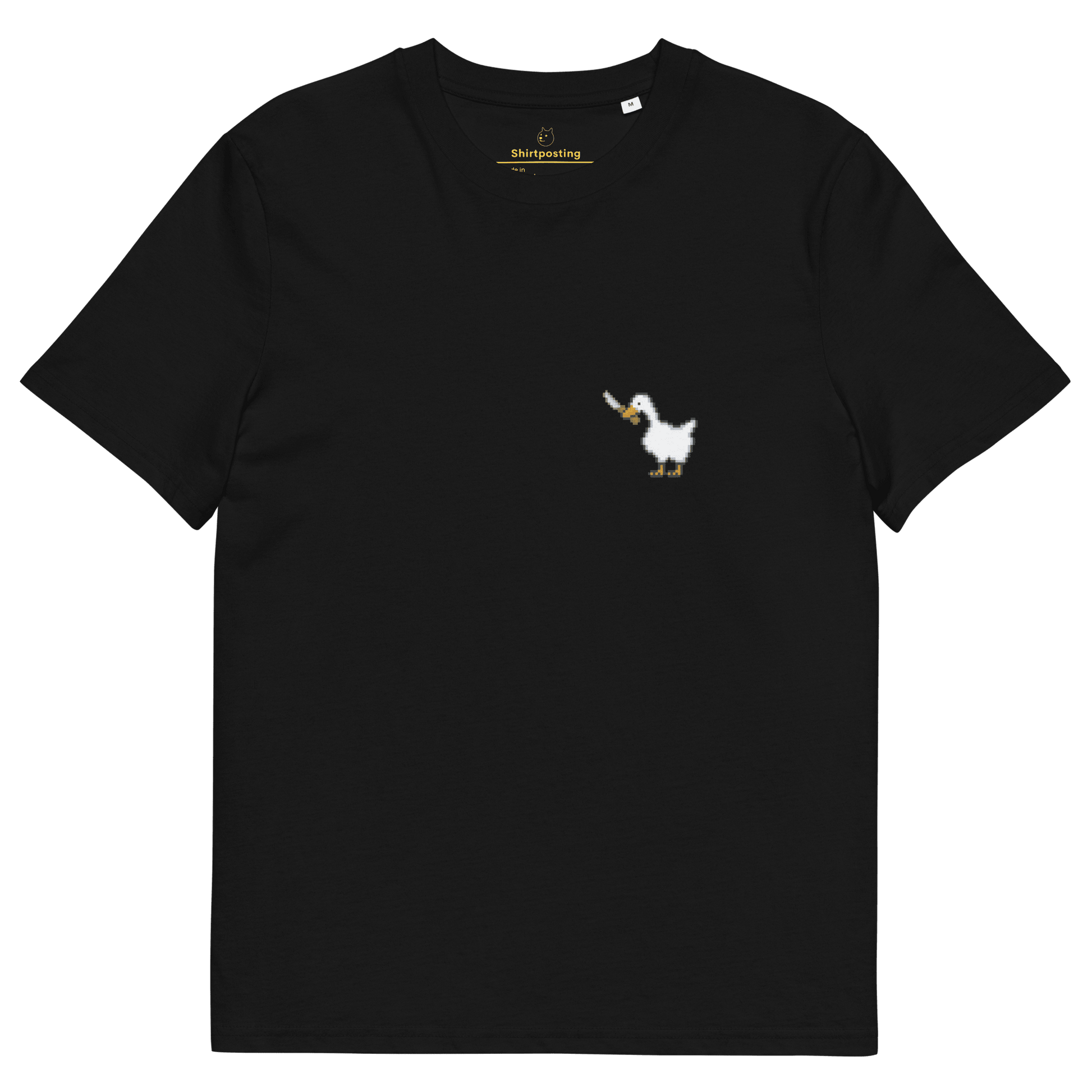 Goose Premium Organic T-Shirt Meme - Black | Shirtposting