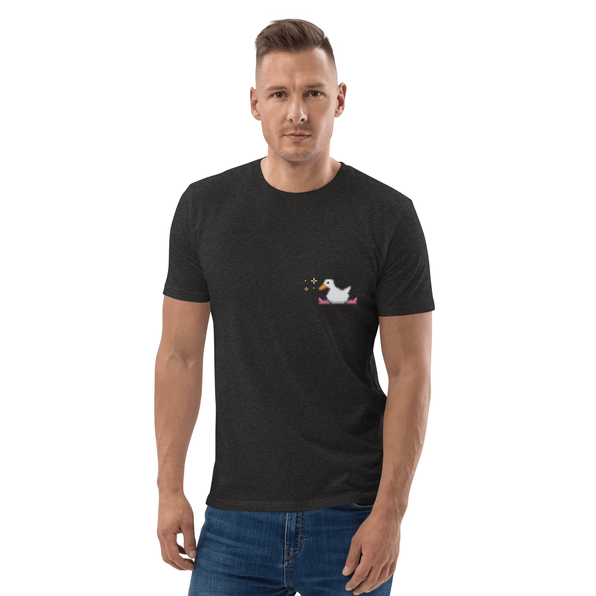 Goose Premium Organic T-Shirt Meme - Dark Heather Grey | Shirtposting