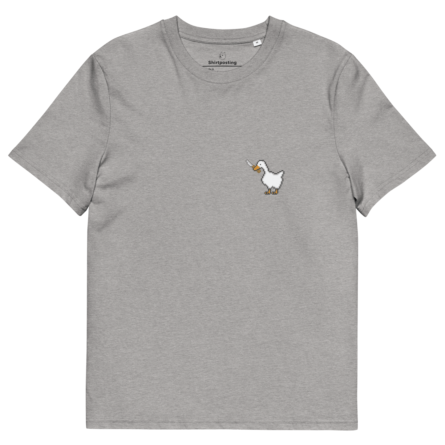 Goose Premium Organic T-Shirt Meme - Heather Grey | Shirtposting