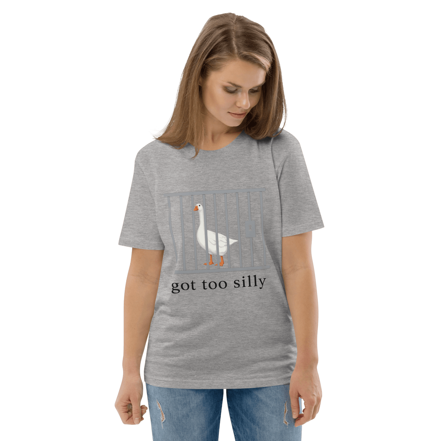 Got Too Silly Premium Organic T-Shirt Meme - Cotton Pink | Shirtposting