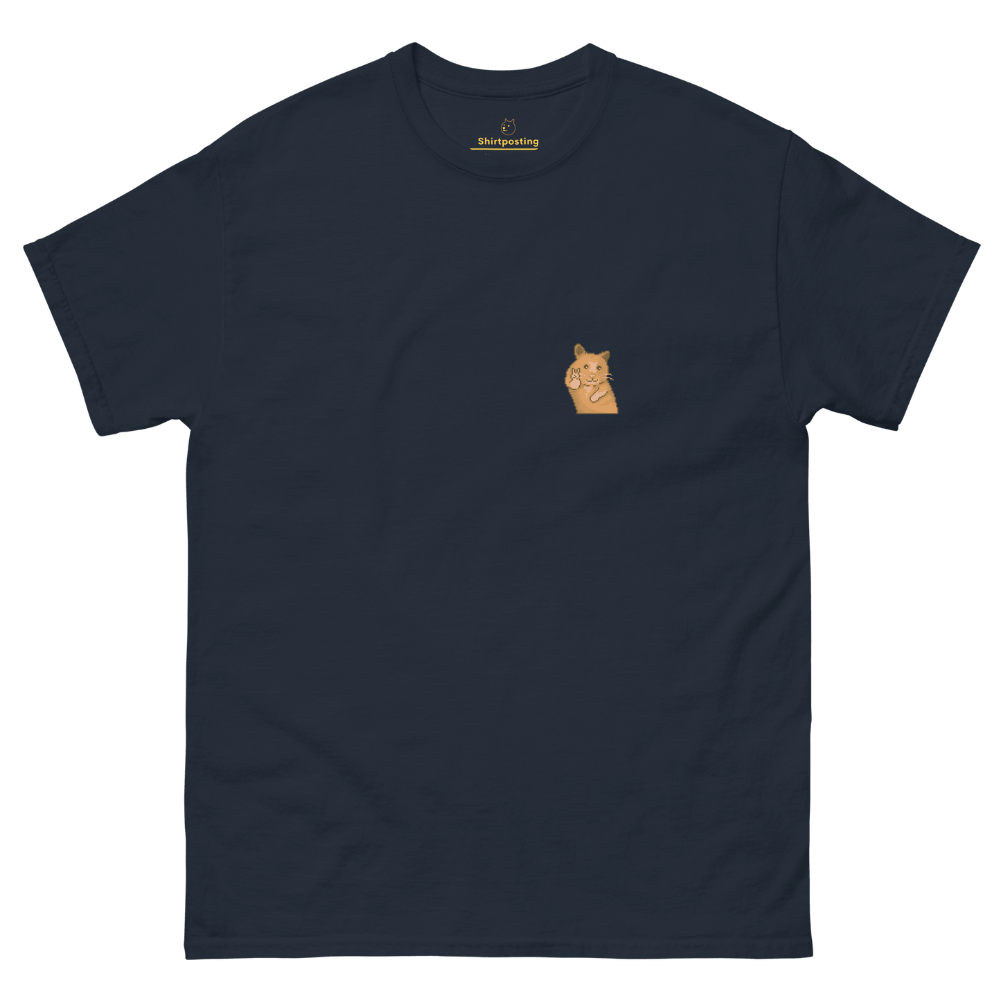 Hamster Classic T-Shirt Meme - Navy | Shirtposting