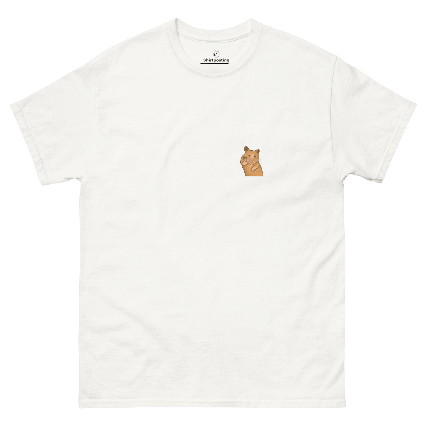 Hamster Classic T-Shirt Meme - White | Shirtposting