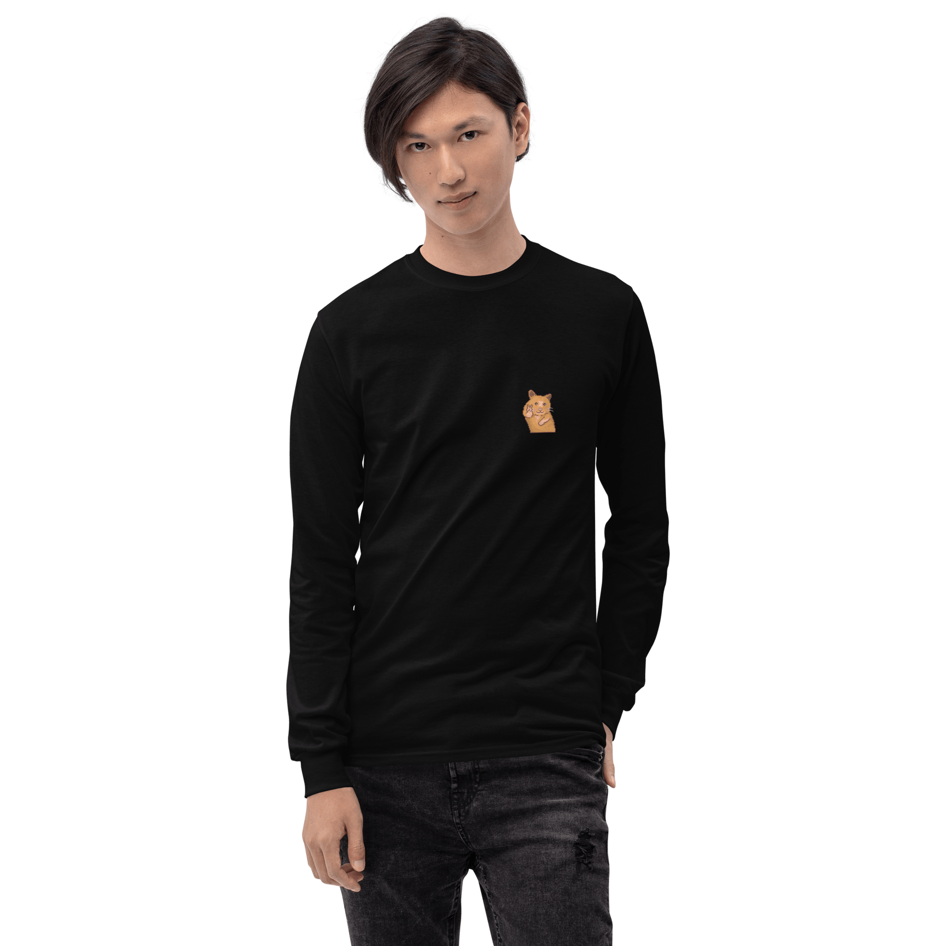 Hamster Long Sleeve T-Shirt Meme - Sport Grey | Shirtposting