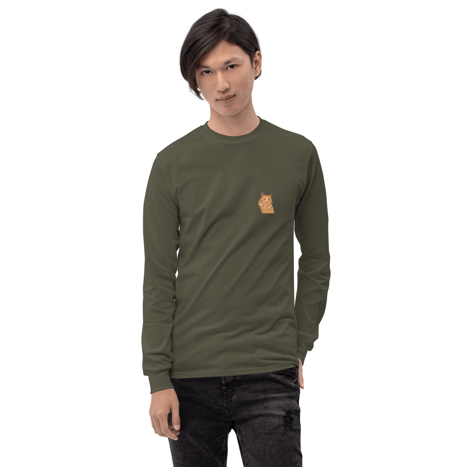 Hamster Long Sleeve T-Shirt Meme - Sport Grey | Shirtposting