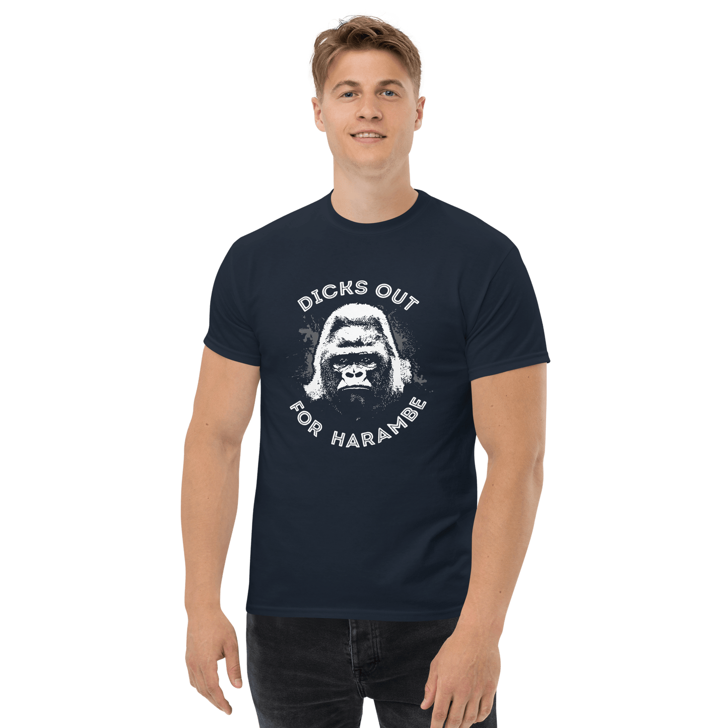 Harambe Classic T-Shirt Meme - Dark Heather | Shirtposting