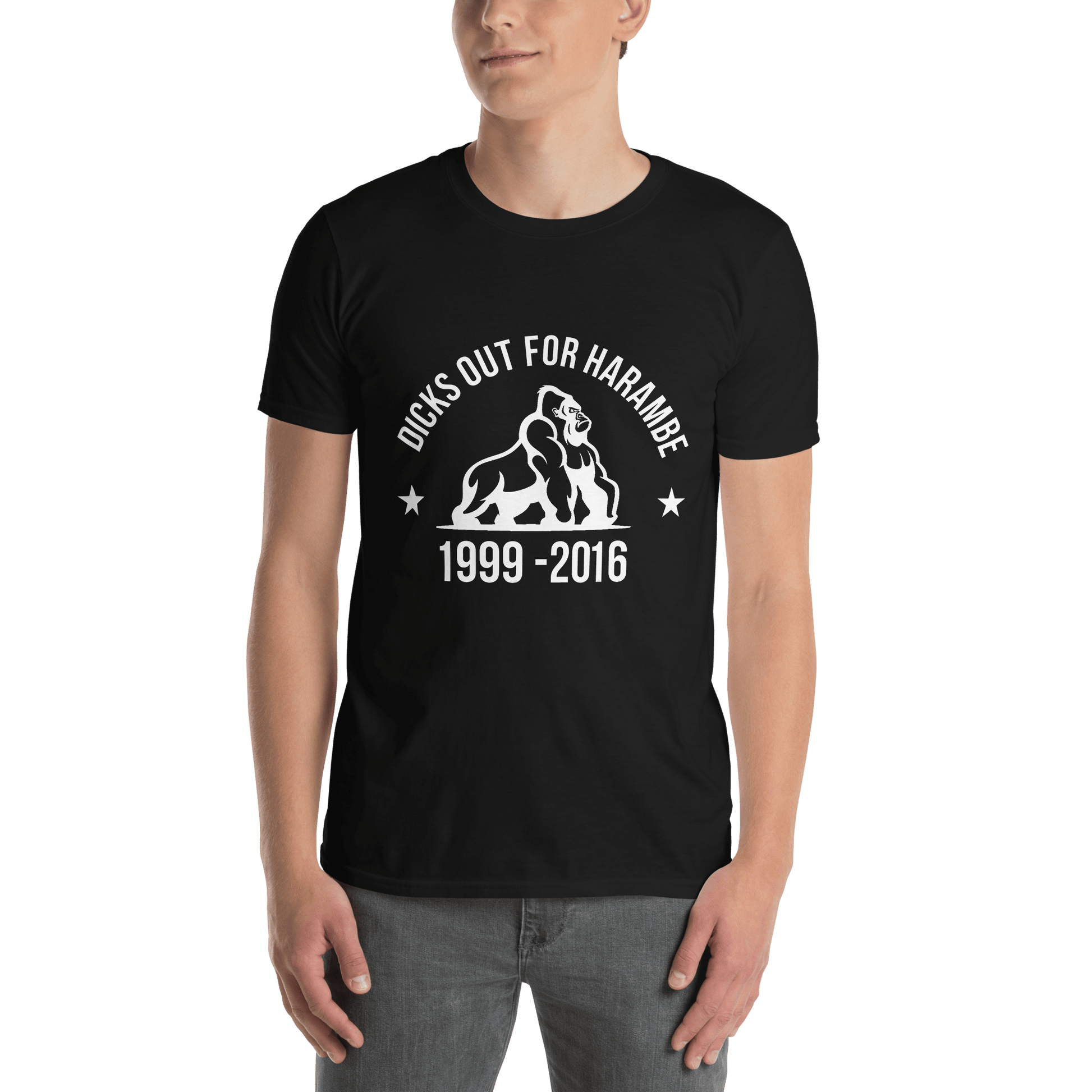 Harambe Classic T-Shirt Meme - Dark Heather Grey | Shirtposting