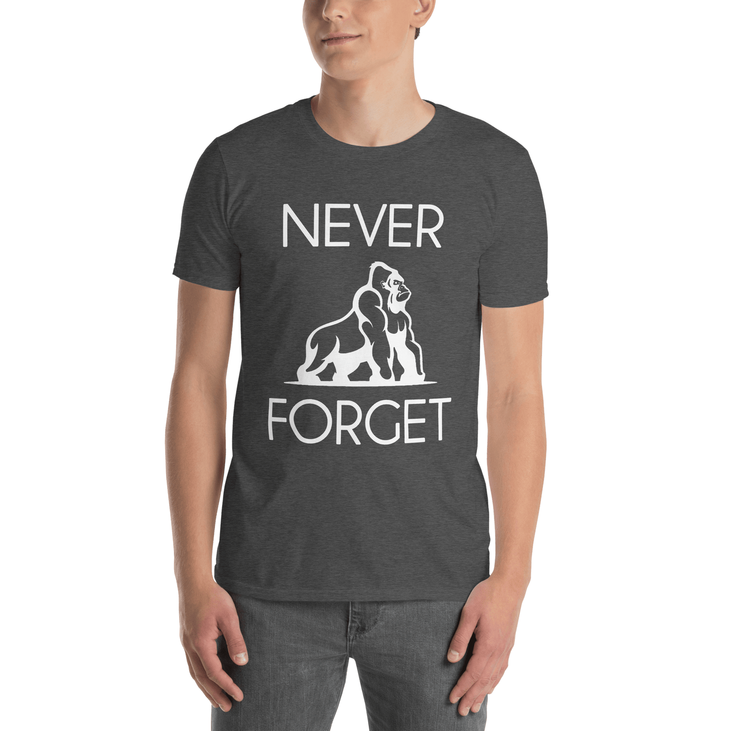 Harambe Classic T-Shirt Meme - Dark Heather Grey | Shirtposting