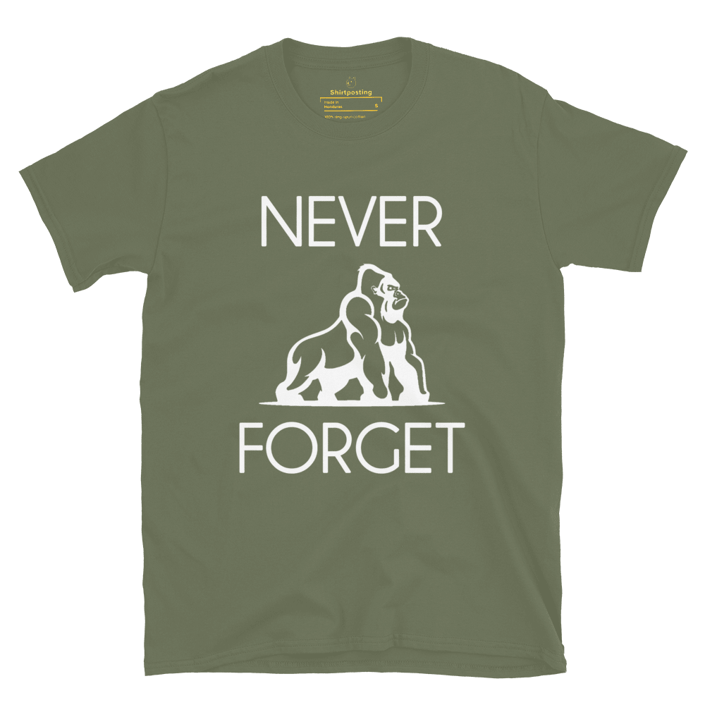 Harambe Classic T-Shirt Meme - Military Green | Shirtposting
