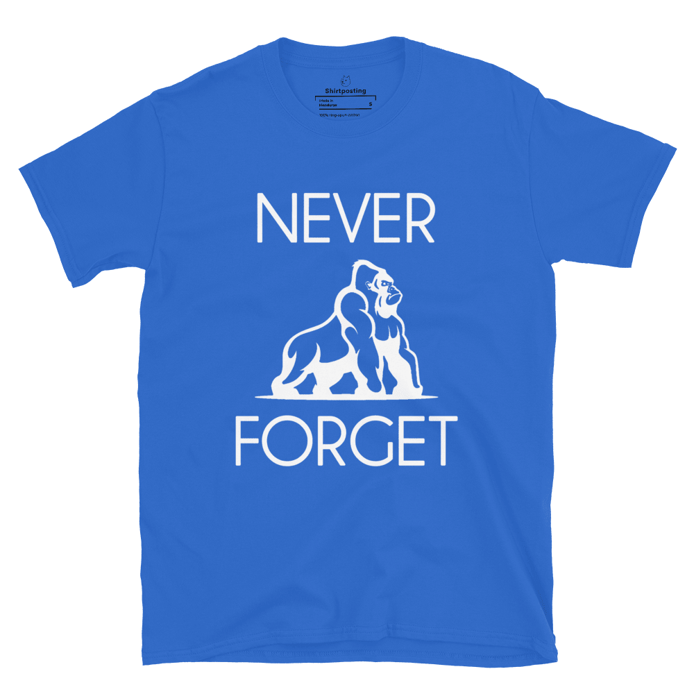 Harambe Classic T-Shirt Meme - Royal | Shirtposting