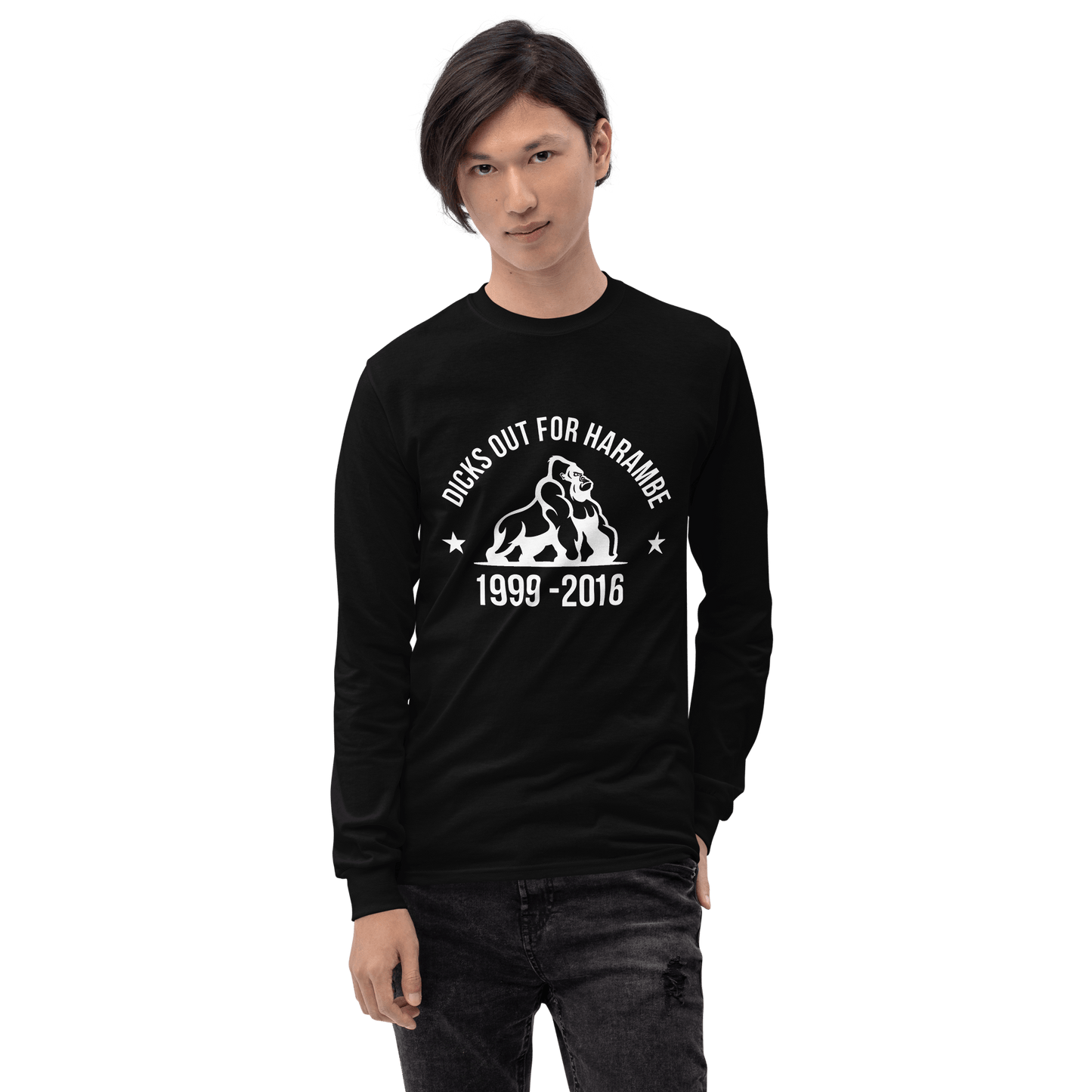 Harambe Long Sleeve T-Shirt Meme - Royal | Shirtposting