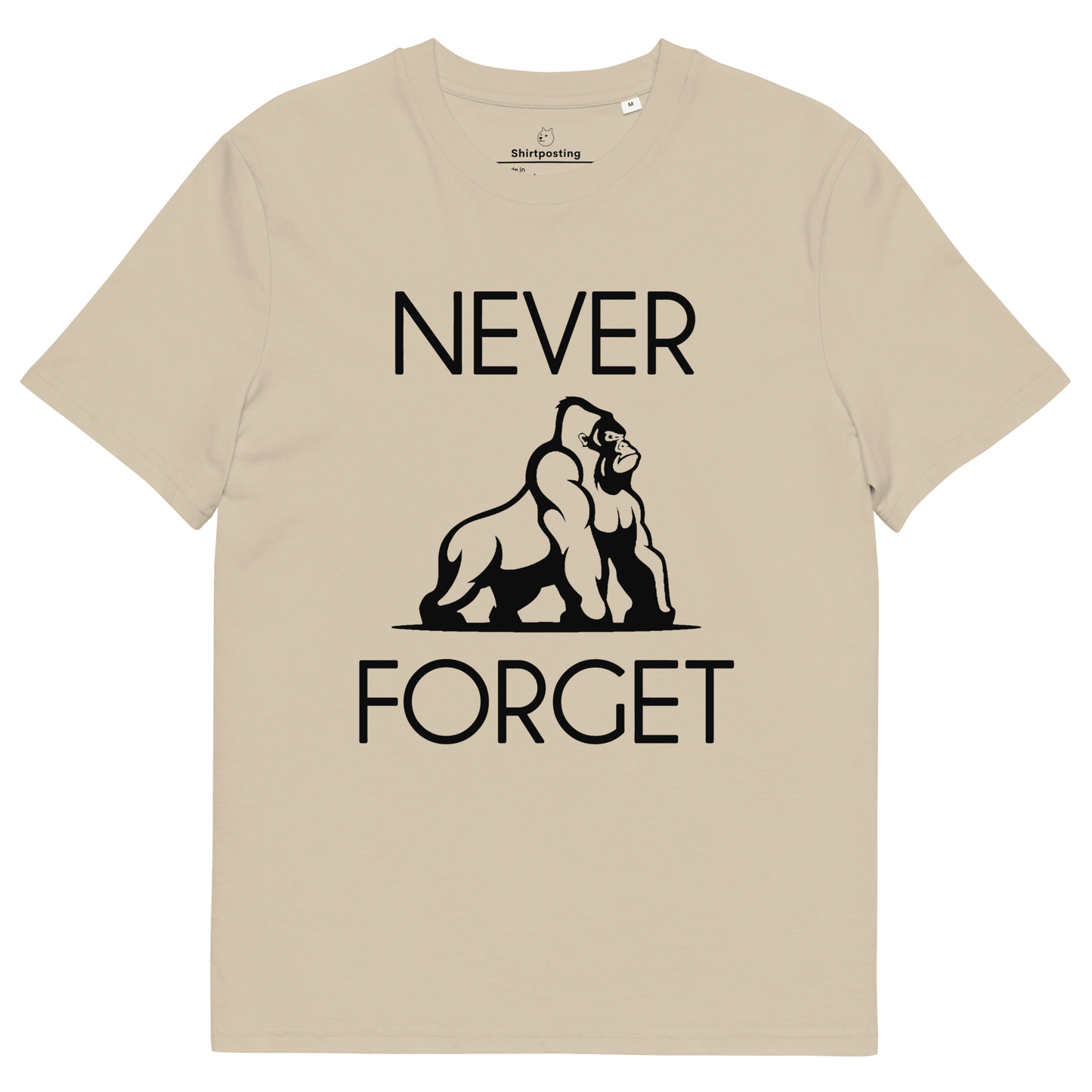 Harambe Premium Organic T-Shirt Meme - Desert Dust | Shirtposting