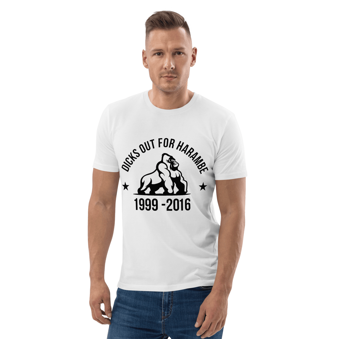 Harambe Premium Organic T-Shirt Meme - Desert Dust | Shirtposting