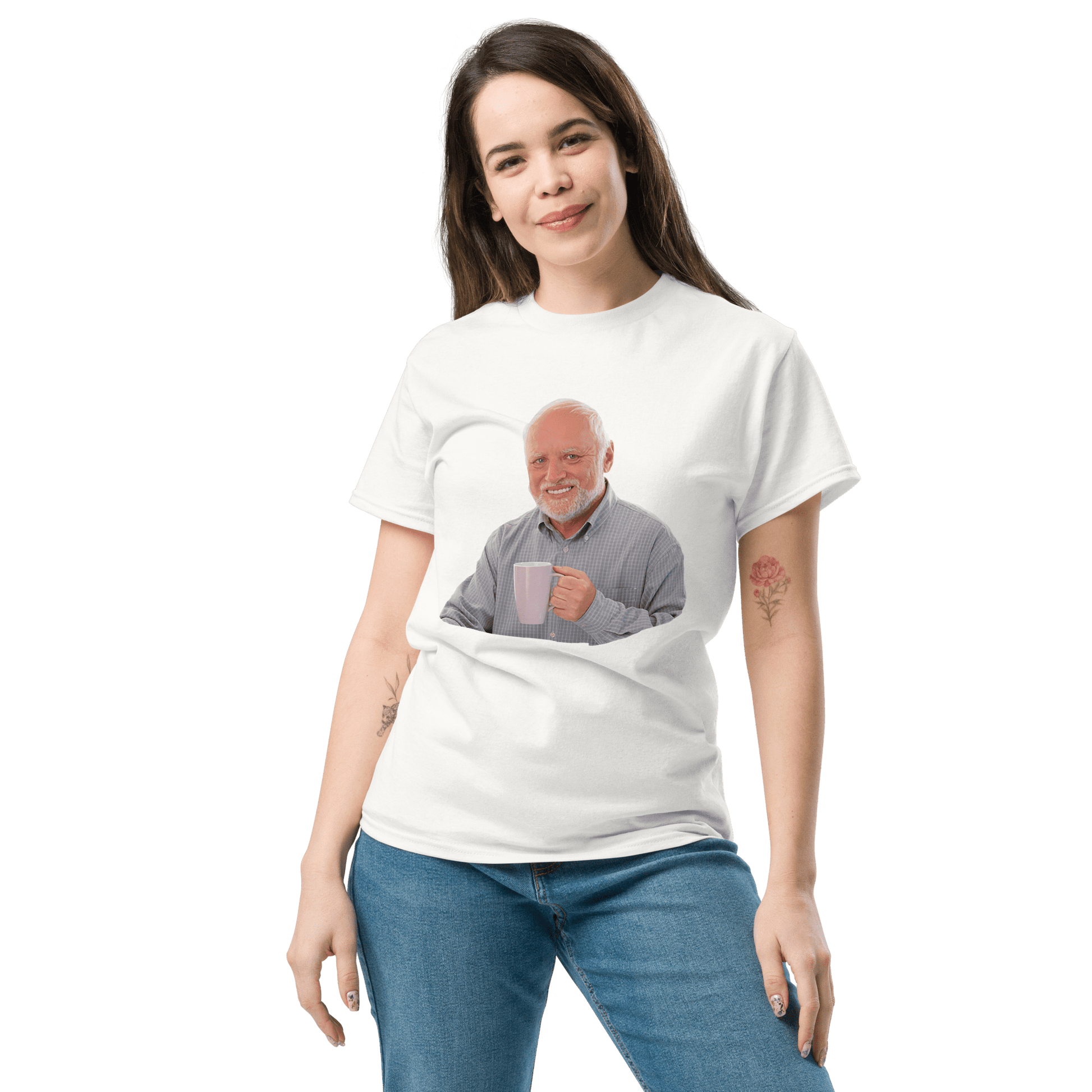 Hide The Pain Herold Classic T-Shirt Meme - Ash | Shirtposting