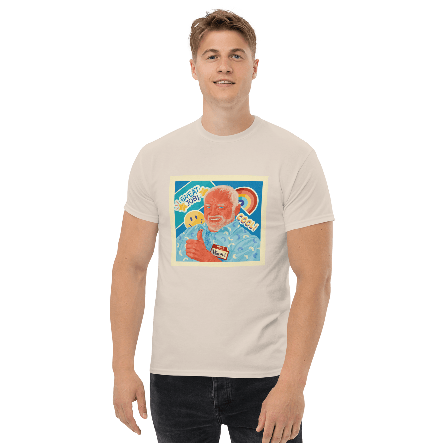 Hide The Pain Herold Classic T-Shirt Meme - Military Green | Shirtposting