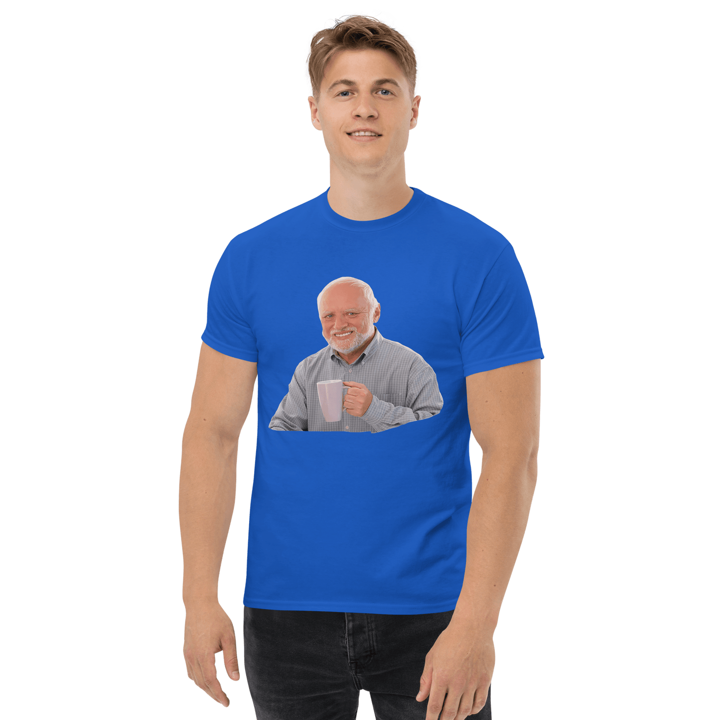 Hide The Pain Herold Classic T-Shirt Meme - Royal | Shirtposting