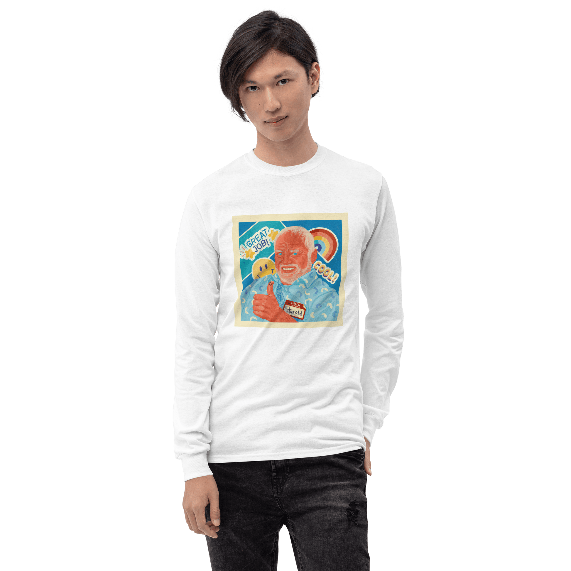 Hide The Pain Herold Long Sleeve T-Shirt Meme - Sand | Shirtposting