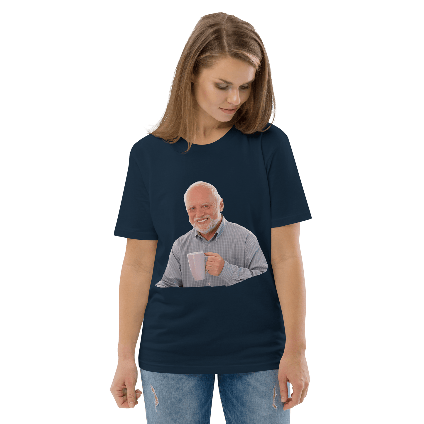 Hide The Pain Herold Premium Organic T-Shirt Meme - Cotton Pink | Shirtposting