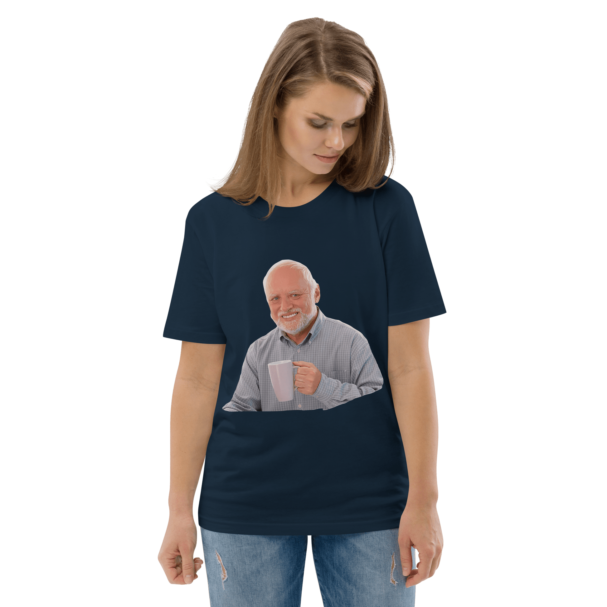 Hide The Pain Herold Premium Organic T-Shirt Meme - Cotton Pink | Shirtposting