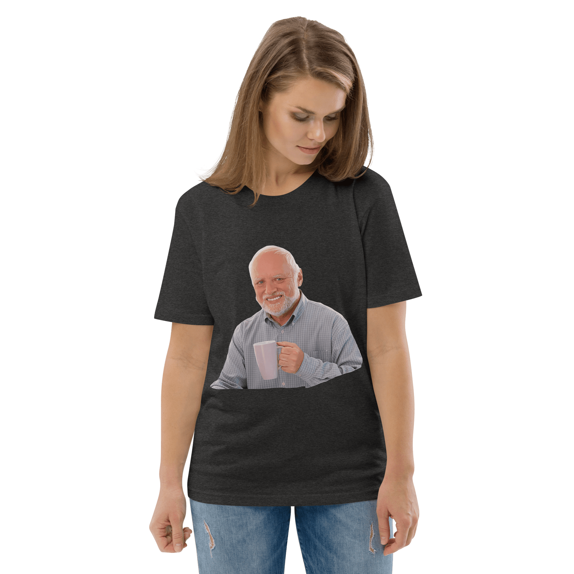 Hide The Pain Herold Premium Organic T-Shirt Meme - Cotton Pink | Shirtposting