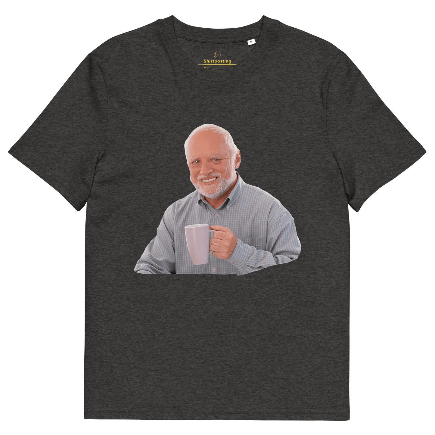 Hide The Pain Herold Premium Organic T-Shirt Meme - Dark Heather Grey | Shirtposting