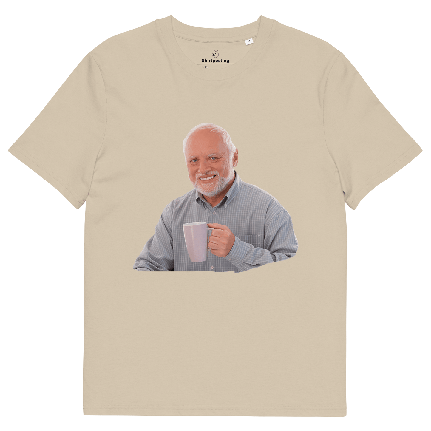 Hide The Pain Herold Premium Organic T-Shirt Meme - Desert Dust | Shirtposting