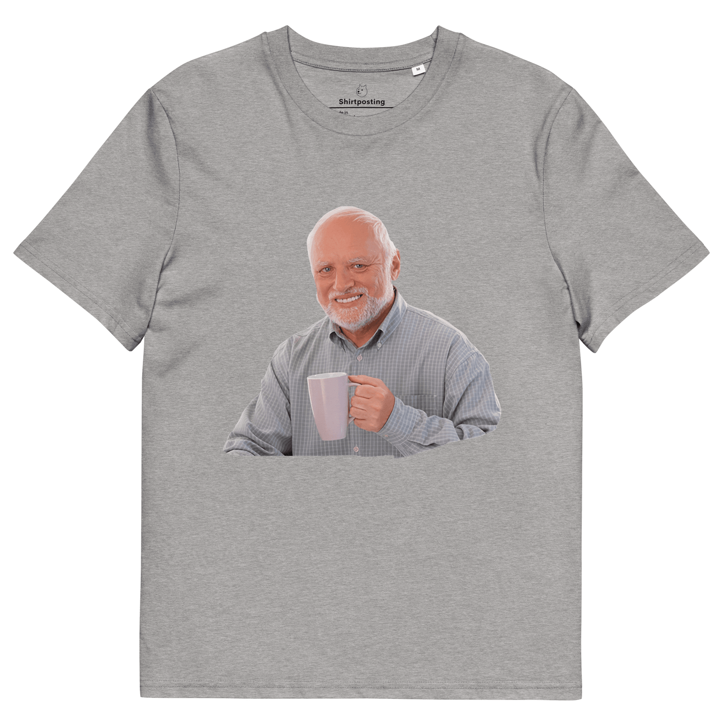 Hide The Pain Herold Premium Organic T-Shirt Meme - Heather Grey | Shirtposting