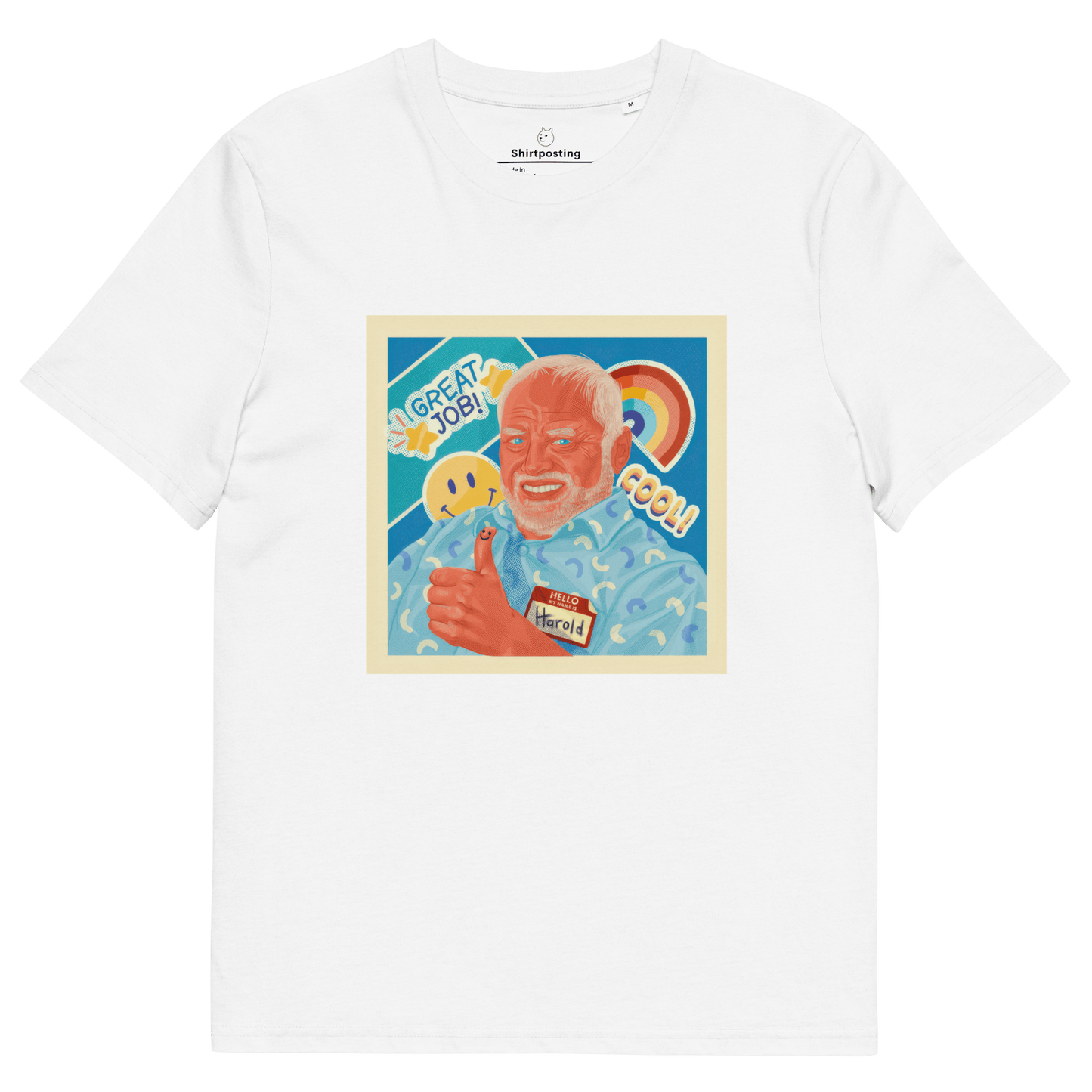 Hide The Pain Herold Premium Organic T-Shirt Meme - White | Shirtposting