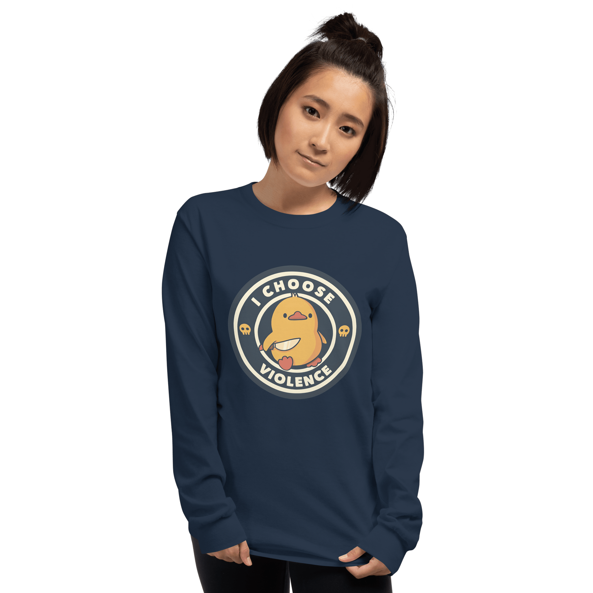 I Choose Violence Long Sleeve T-Shirt Meme - Royal | Shirtposting