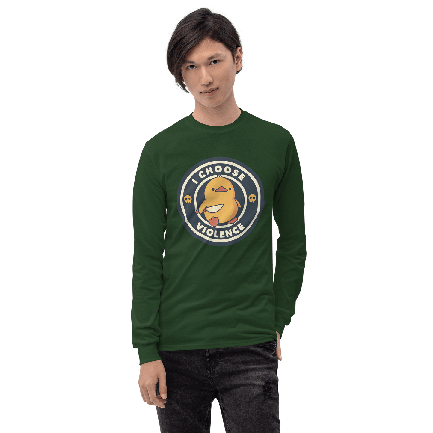 I Choose Violence Long Sleeve T-Shirt Meme - Royal | Shirtposting