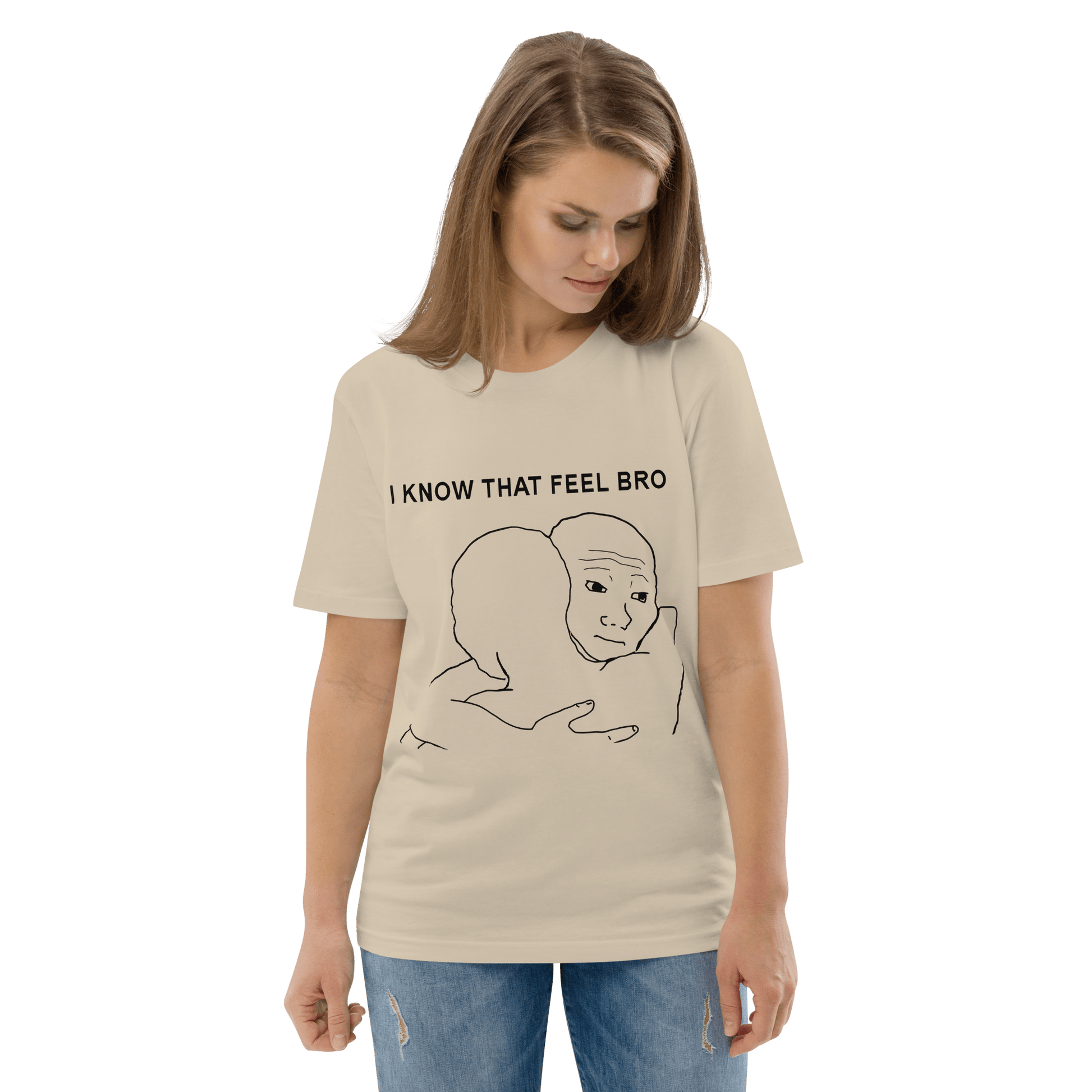 I Know That Feel Premium Organic T-Shirt Meme - Cotton Pink | Shirtposting