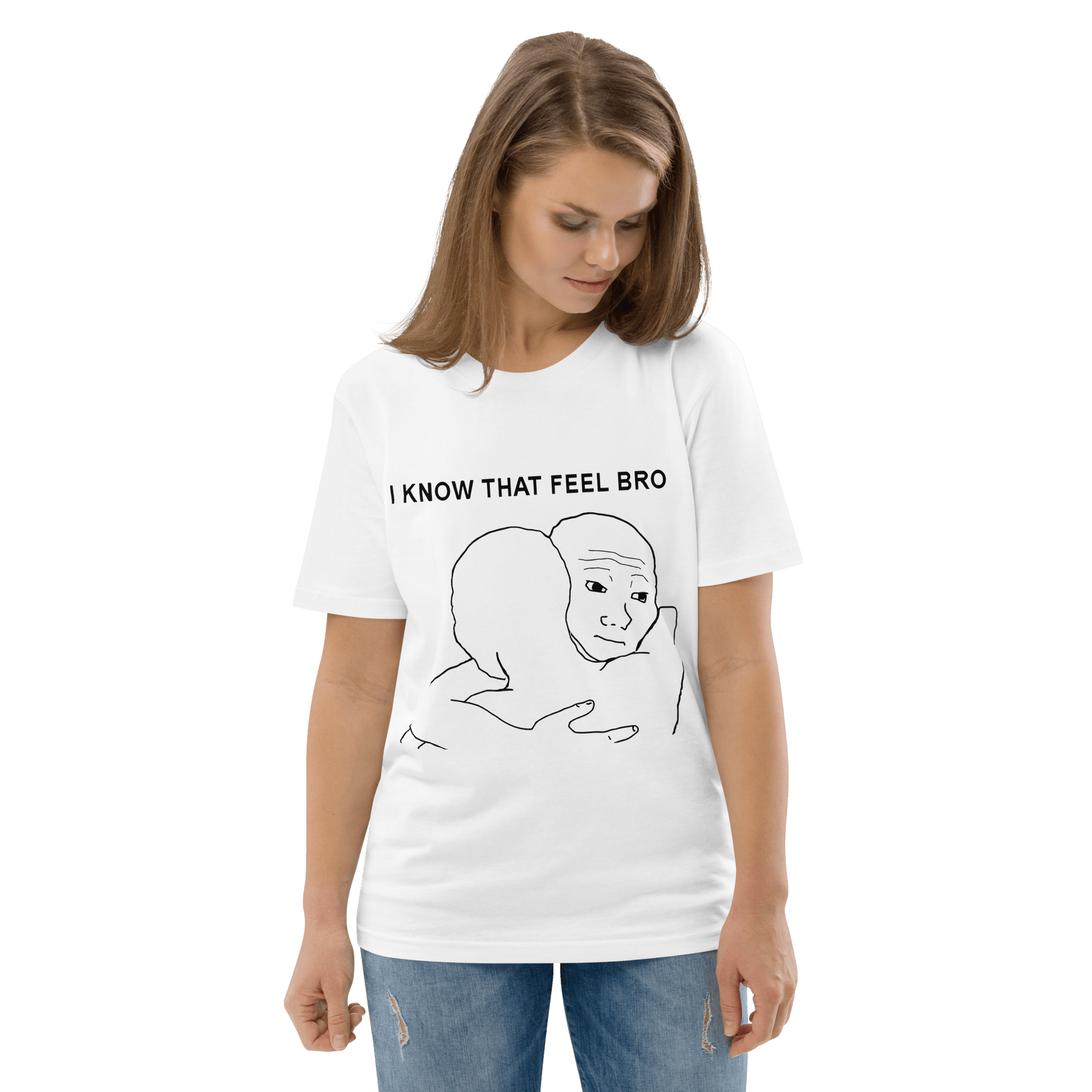 I Know That Feel Premium Organic T-Shirt Meme - Cotton Pink | Shirtposting