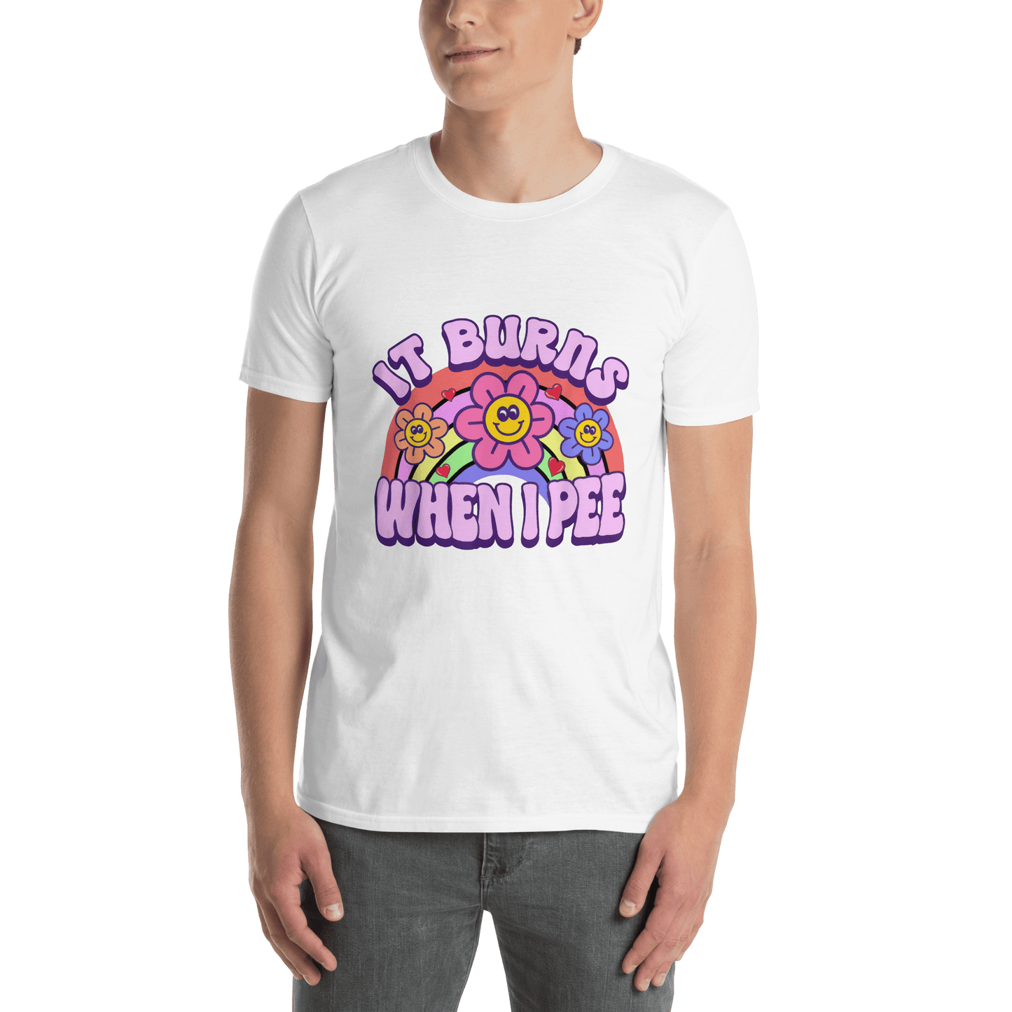 It Burns When I Pee Classic T-Shirt Meme - Natural | Shirtposting