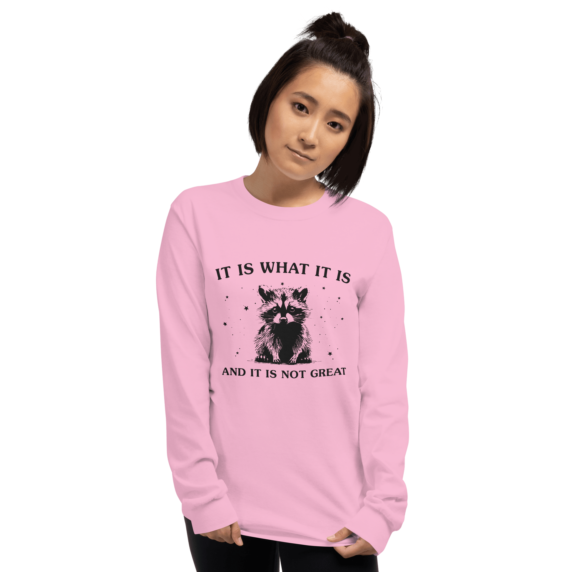 It Is What It Is Long Sleeve T-Shirt Meme - Ash | Shirtposting