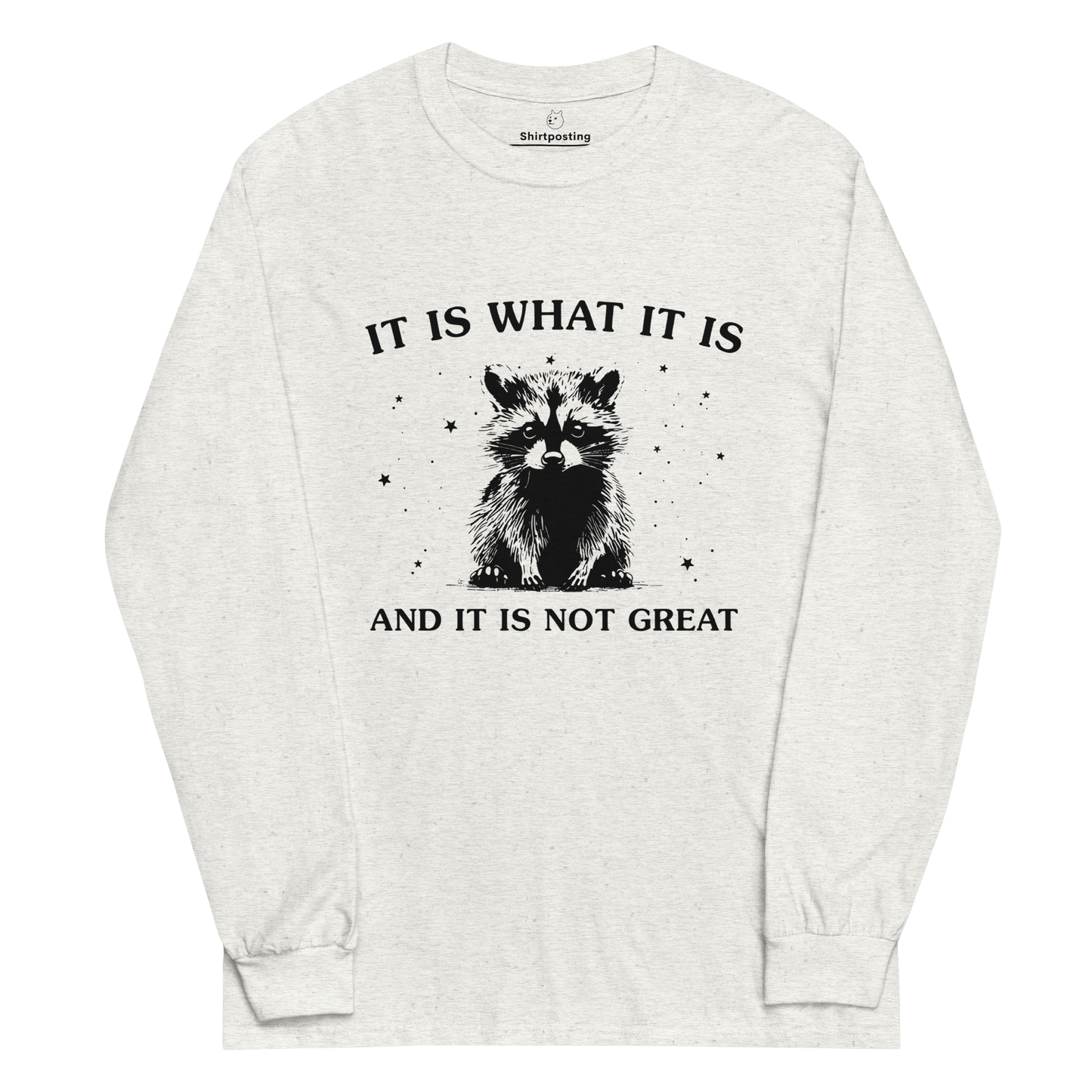 It Is What It Is Long Sleeve T-Shirt Meme - Ash | Shirtposting