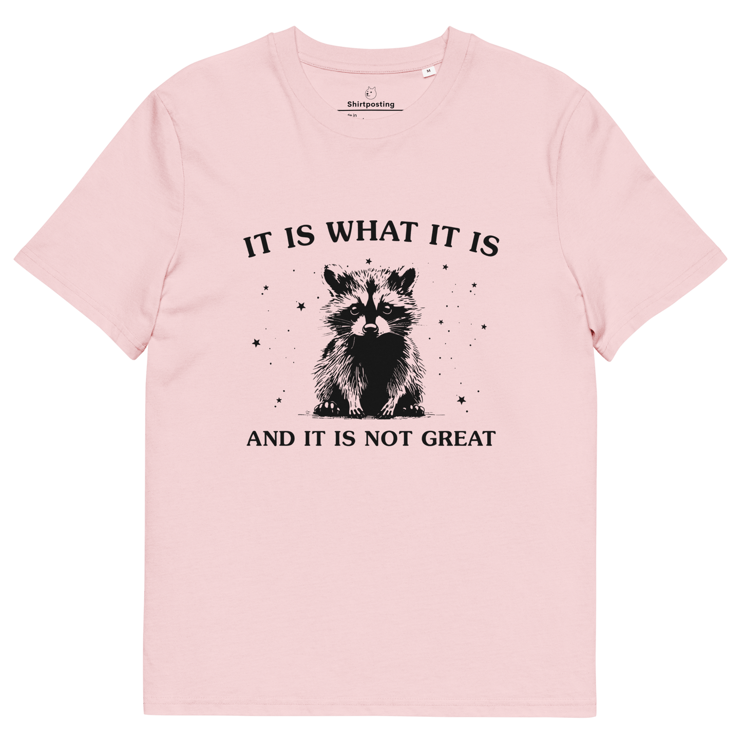 It Is What It Is Premium Organic T-Shirt Meme - Cotton Pink | Shirtposting