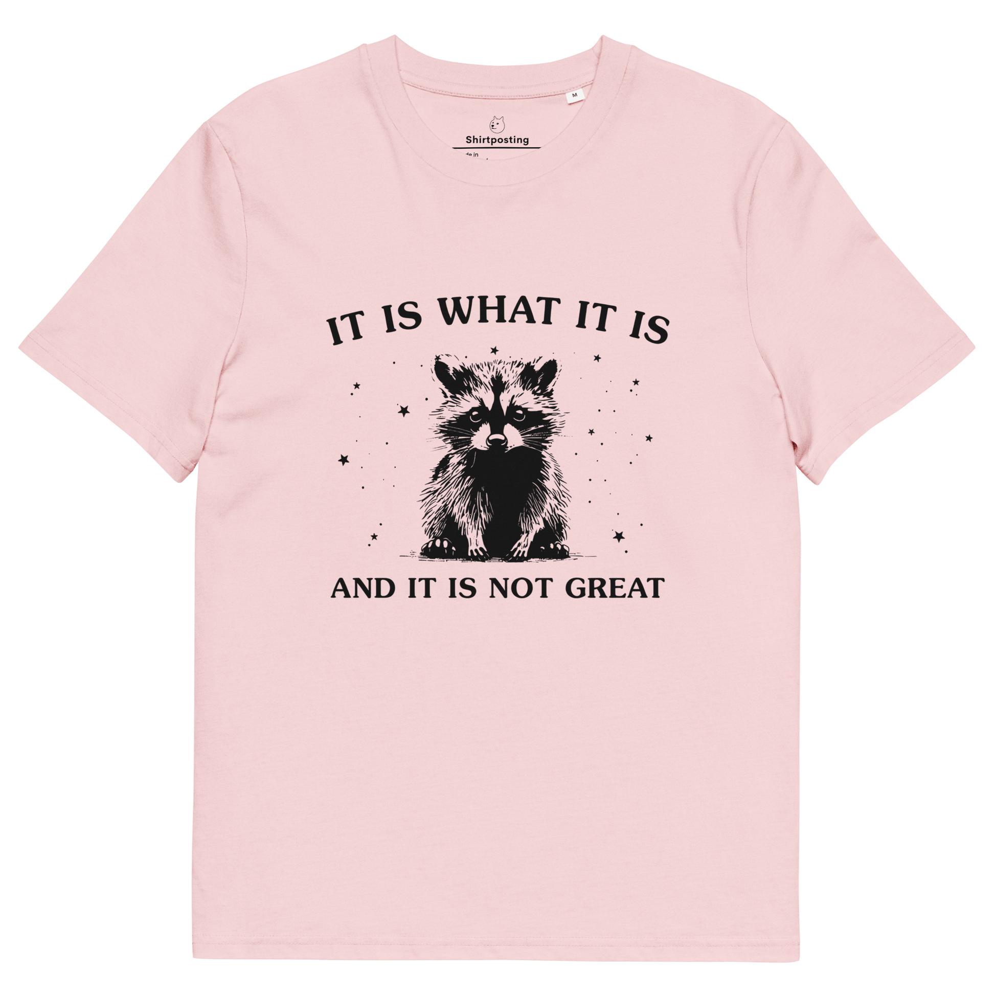 It Is What It Is Premium Organic T-Shirt Meme - Cotton Pink | Shirtposting