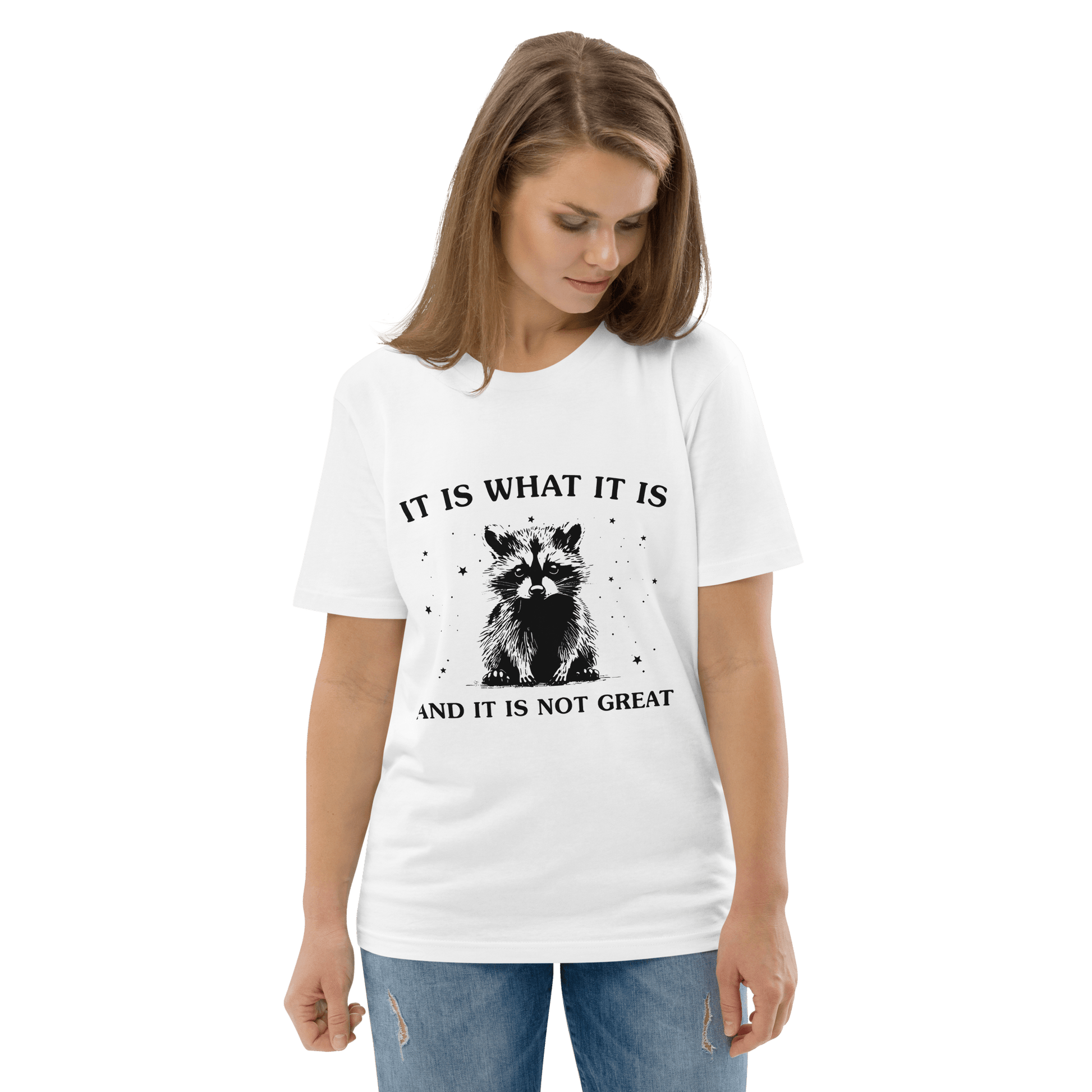 It Is What It Is Premium Organic T-Shirt Meme - Cotton Pink | Shirtposting